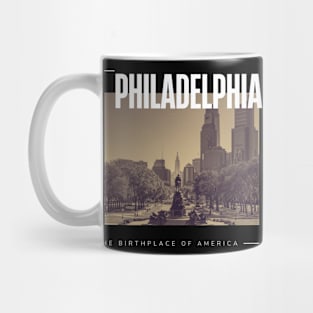 Philadelphia cityscape Mug